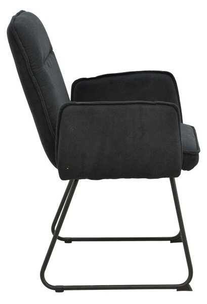 Καρέκλα με μπράτσα Essential Μαύρο 55.5x59x89 cm