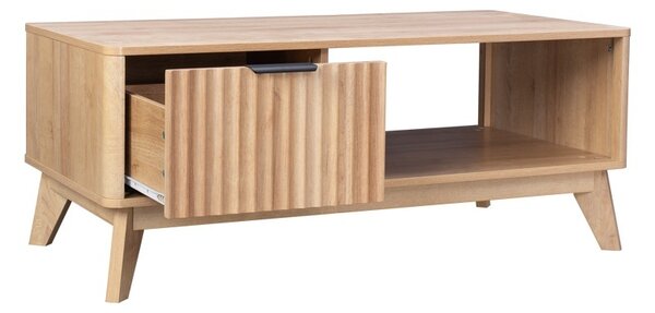 Τραπεζάκι σαλονιού Hamea Φυσικό 110x55.2x45 cm