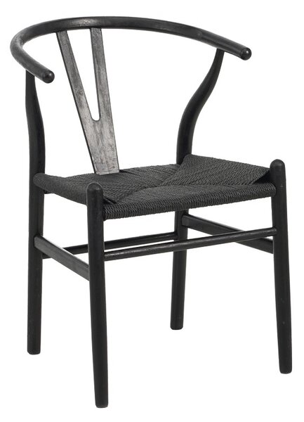 Καρέκλα Wishbone Μαύρο 53.5x57x74 cm