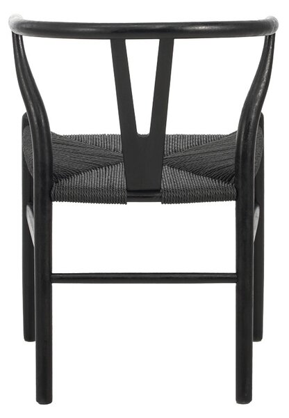 Καρέκλα Wishbone Μαύρο 53.5x57x74 cm