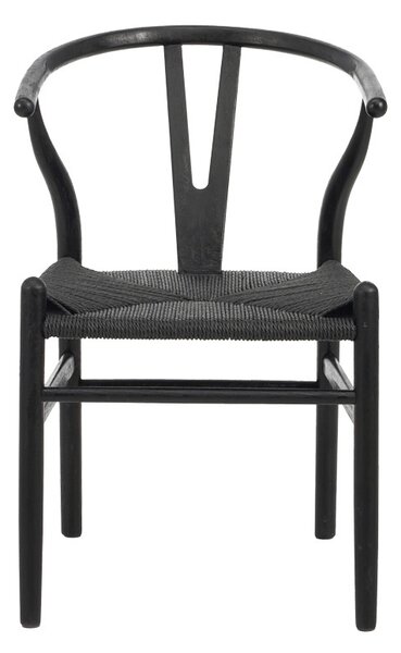 Καρέκλα Wishbone Μαύρο 53.5x57x74 cm