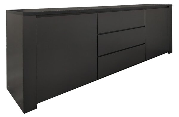 Συρταριέρα Kalya Σκούρο Γκρι 220x49x89.5 cm