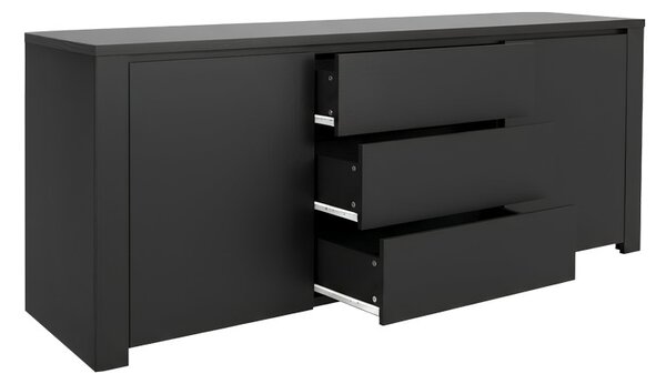 Συρταριέρα Kalya Σκούρο Γκρι 220x49x89.5 cm