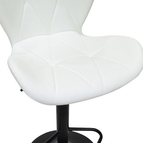 Σκαμπό μπαρ ajustabil Coozy Λευκό 46x47x112 cm