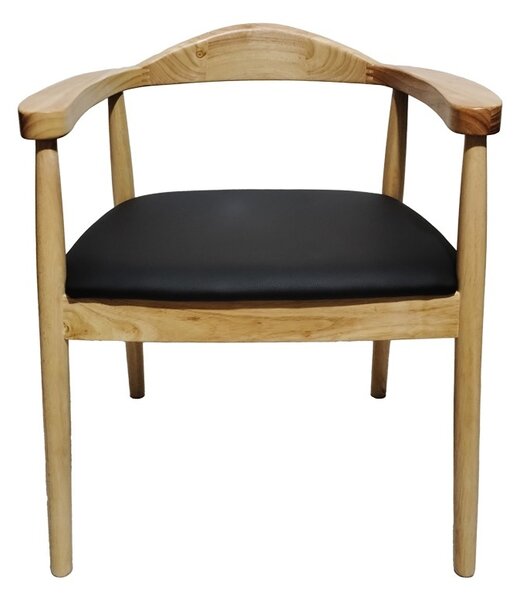 Καρέκλα με μπράτσα Joube Natural 59x48x73 cm
