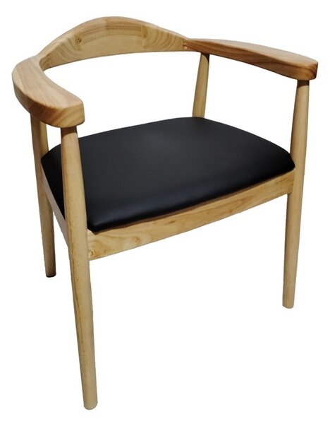 Καρέκλα με μπράτσα Joube Natural 59x48x73 cm