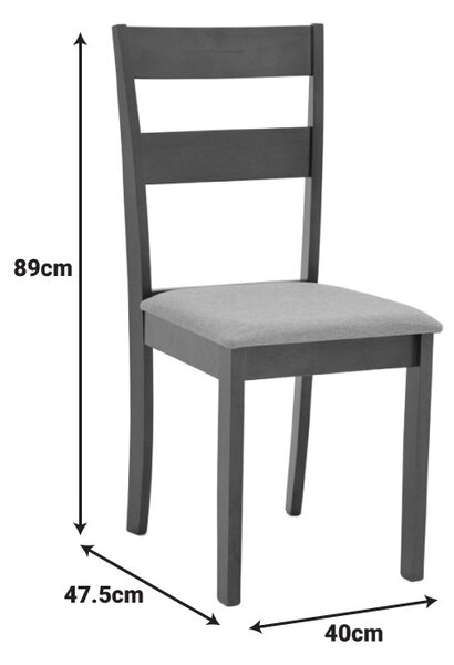 Καρέκλα Dallan Καρυδιά 40x47.5x89 cm