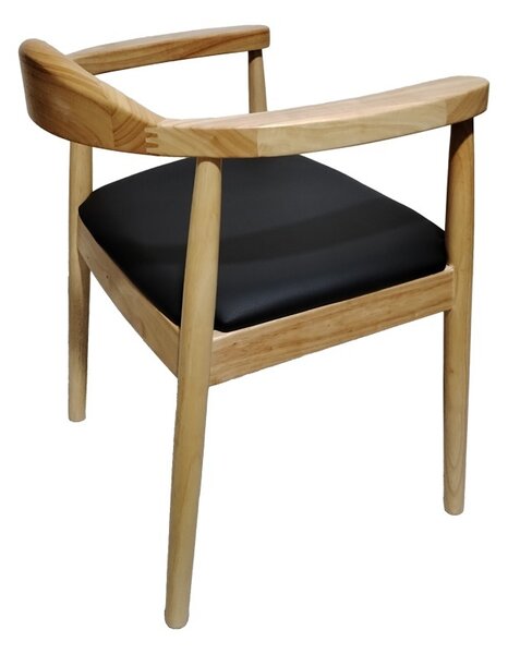 Καρέκλα με μπράτσα Joube Natural 59x48x73 cm