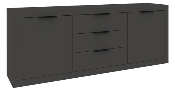 Συρταριέρα Doha Σκούρο Γκρι 210x45x80.5 cm