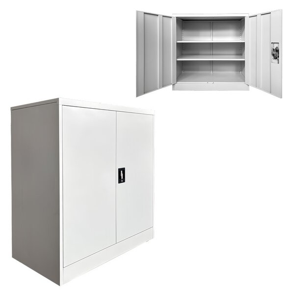Μεταλλική Αρχειοθήκη Armon Ανοιχτό Γκρι 90x45x90 cm