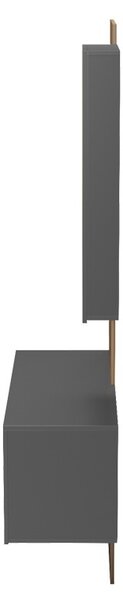 Κρεμάστρα με Καθρέφτη Arika Καφέ 100x37.1x199.5 cm