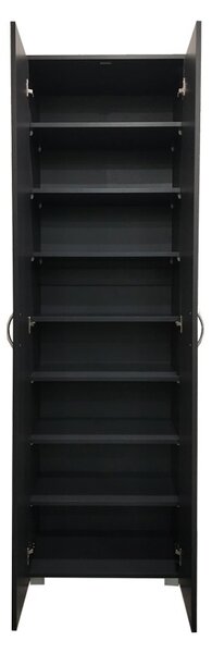 Ντουλάπα με 2 Πόρτες Racka Σκούρο Γκρι 58x34x186 cm