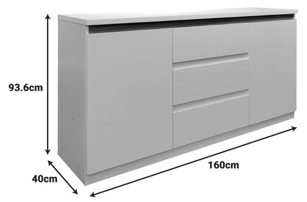 Συρταριέρα Chiemo Sonoma 160x40x93.6 cm