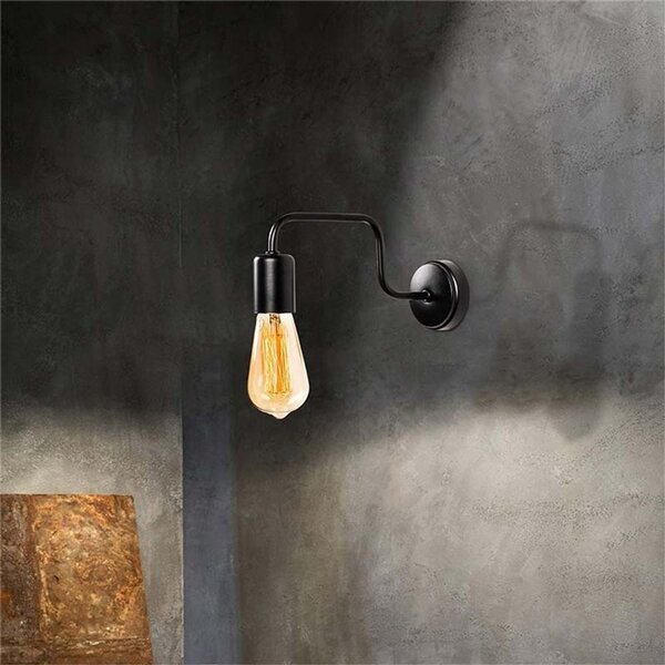 Φωτιστικό Τοίχου LED Kerquin, Μαύρο, 28x10x11 cm