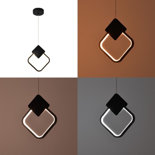 Φωτιστικό οροφής LED Gardio Μαύρο 23x25x30 cm