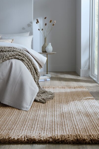 Χαλί Rene Fringed Ribbed Μπεζ 120x170 cm, Flair Rugs