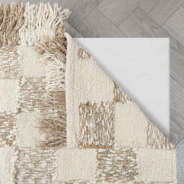 Χαλί Eric Checkboard Μπεζ, Natural 120x170 cm, Flair Rugs