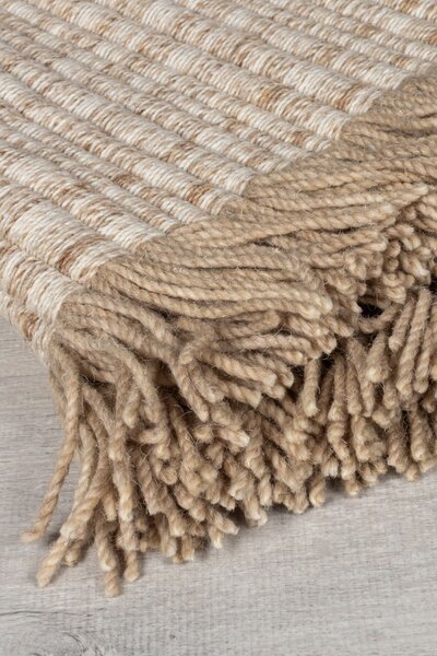 Χαλί Rene Fringed Ribbed Μπεζ 120x170 cm, Flair Rugs