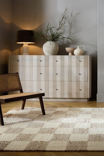 Χαλί Eric Checkboard Μπεζ, Natural 120x170 cm, Flair Rugs