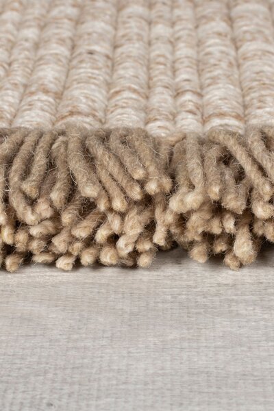 Χαλί Rene Fringed Ribbed Μπεζ 120x170 cm, Flair Rugs