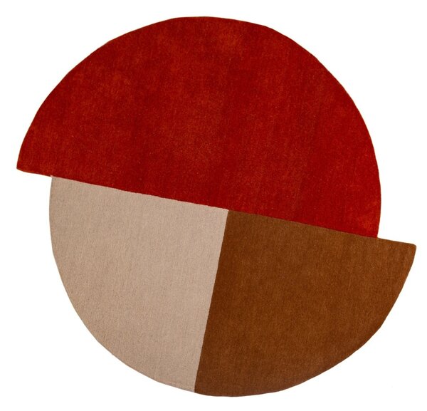 Στρογγυλό Χαλί Mia Segment Caramiziu 150x150 cm, Flair Rugs