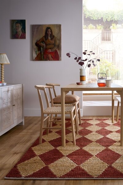 Χαλί Effie Diamond Jute Teracota 160x230 cm, Flair Rugs
