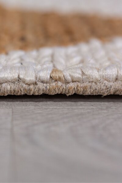Χαλί Effie Diamond Jute Μπεζ deschis 120x170 cm, Flair Rugs