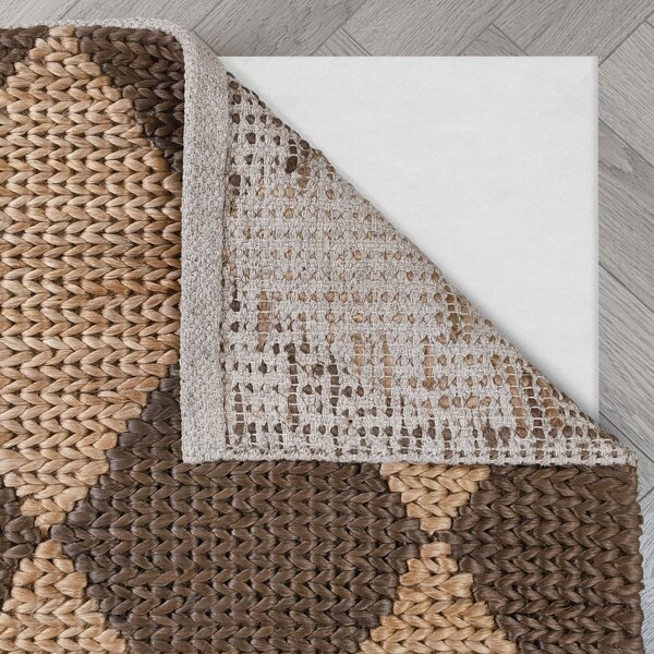 Χαλί Effie Diamond Jute Καφέ inchis 120x170 cm, Flair Rugs