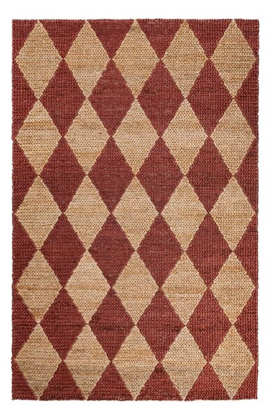 Χαλί Effie Diamond Jute Teracota 160x230 cm, Flair Rugs