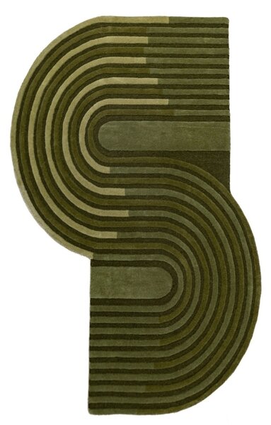 Χαλί Conway Retro Shaped Πράσινο masliniu 200x290 cm, Flair Rugs