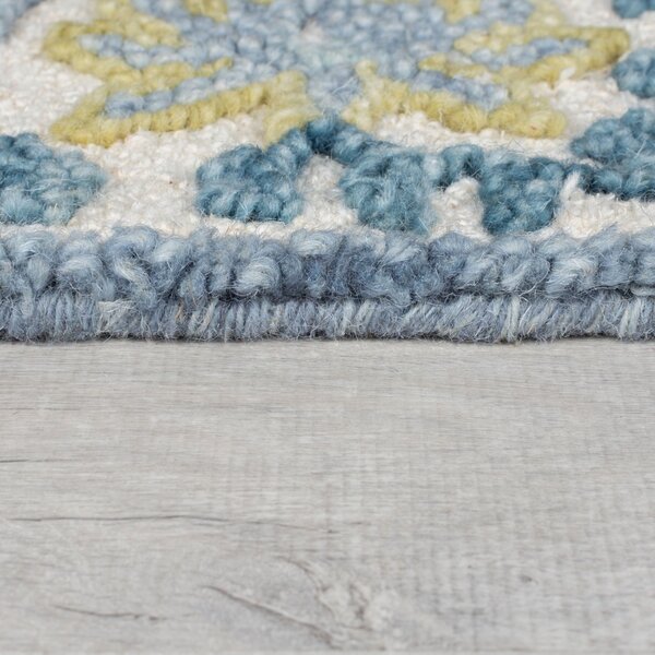 Χαλί Myla Floral Frame Μπλε 120x170 cm, Flair Rugs