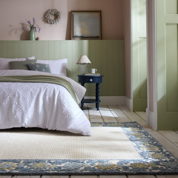 Χαλί Myla Floral Frame Μπλε 120x170 cm, Flair Rugs