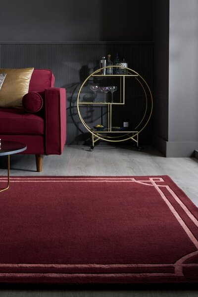 Χαλί Gatsby Wool Burgund 120x170 cm, Flair Rugs