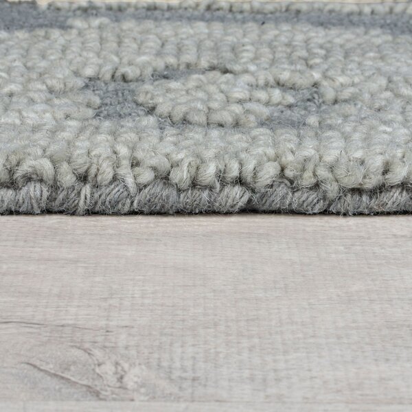 Χαλί Dion Ikat Wool Μπλε 160x230 cm, Flair Rugs