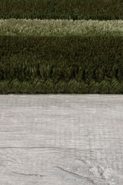Χαλί Gatsby Wool Πράσινο masliniu 120x170 cm, Flair Rugs