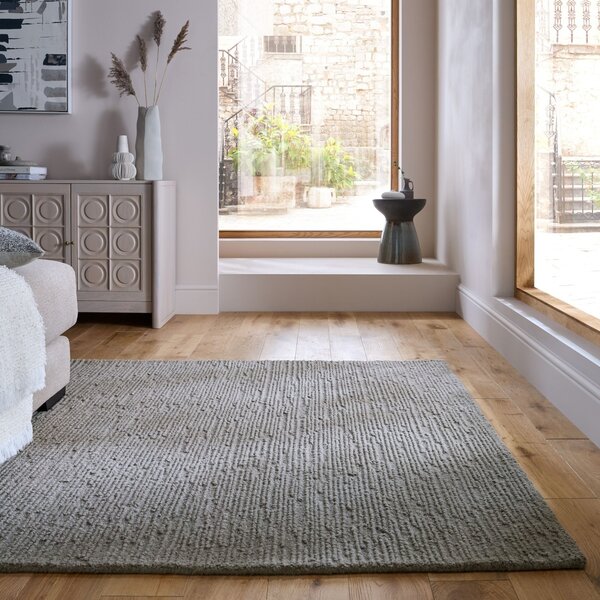 Χαλί Harris Boucle Wool Γκρι 120x170 cm, Flair Rugs