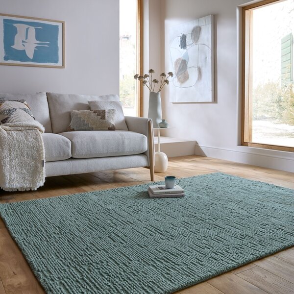 Χαλί Harris Boucle Wool Μπλε 120x170 cm, Flair Rugs
