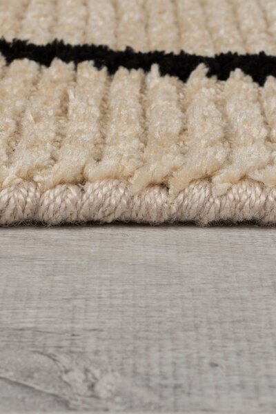 Χαλί διάδρομος Theo κυκλικό Knit Κρεμ 80x300 cm, Flair Rugs