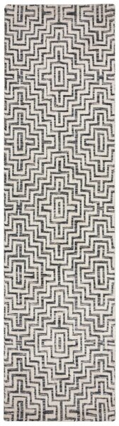 Χαλί διάδρομος Rhett κυκλικό Knit Γκρι 80x300 cm, Flair Rugs