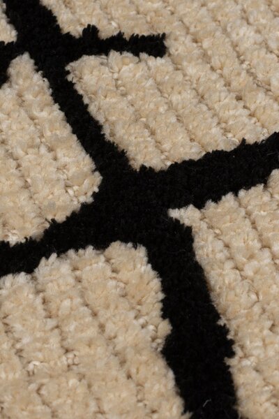 Χαλί διάδρομος Theo κυκλικό Knit Κρεμ 80x300 cm, Flair Rugs