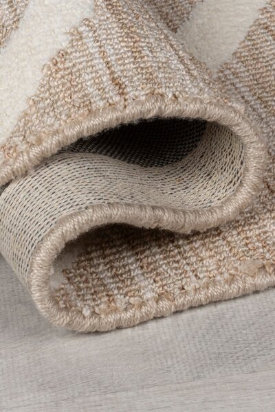 Χαλί Micah Circular Knit Μπεζ 120x170 cm, Flair Rugs