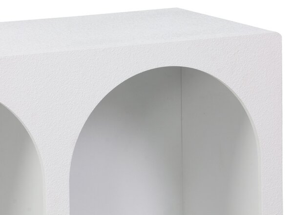 Κονσόλα Emersi με ράφια Λευκό 120x35x76 cm