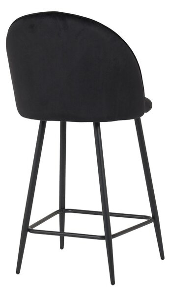 Σκαμπό μπαρ Perch Μαύρο 50x43x99 cm