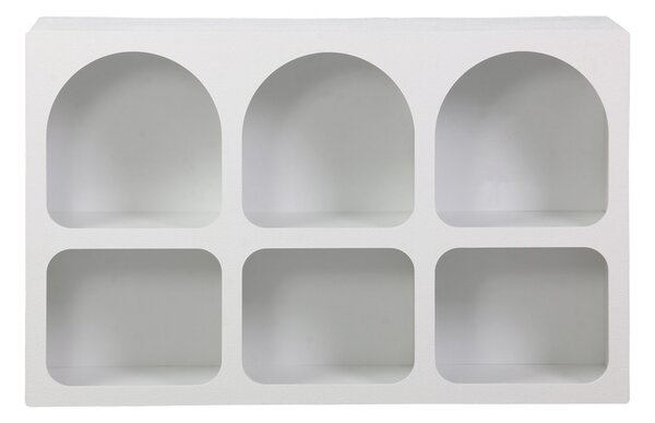 Κονσόλα Emersi με ράφια Λευκό 120x35x76 cm
