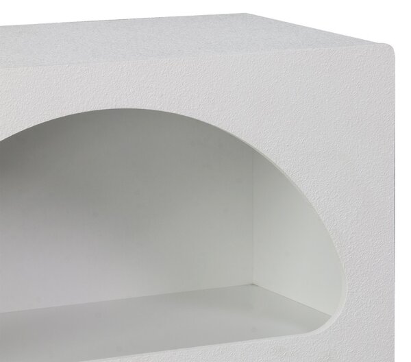 Βιβλιοθήκη Emersi, Λευκό, 70x35x100 cm