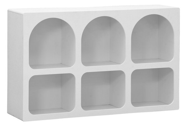 Κονσόλα Emersi με ράφια Λευκό 120x35x76 cm