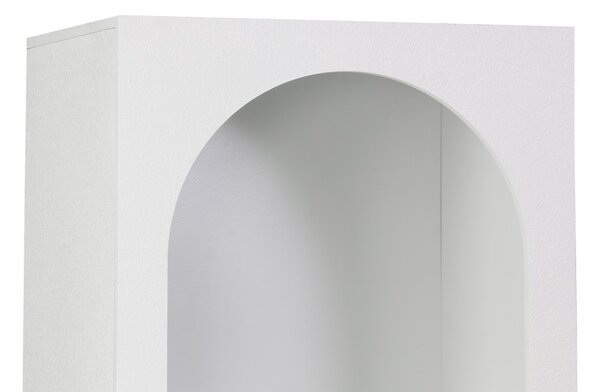 Βιβλιοθήκη Emersi, Λευκό, 48x35x180 cm
