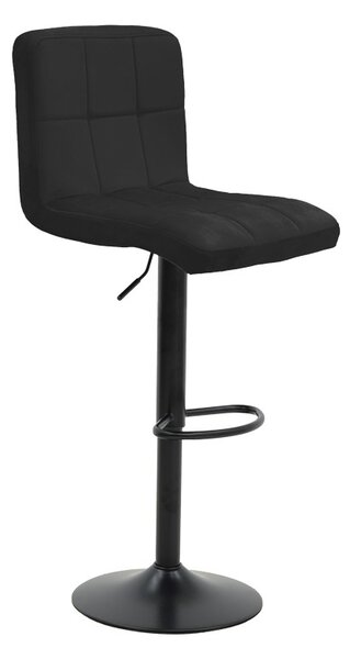 Σκαμπό μπαρ ajustabil Remina Μαύρο 44x44x112 cm