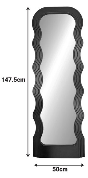 Καθρέφτης Spejo Μαύρο 50x2.8x147.5 cm