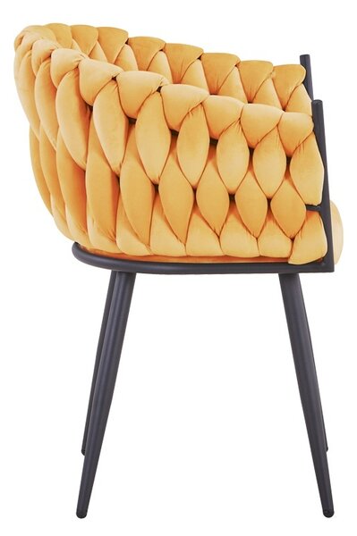 Καρέκλα Vivian Κίτρινο 61x55x80 cm